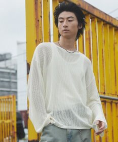 WEGO メッシュニットプルオーバー（LS）