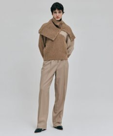 BEIGE， TERNES / フロントジップワイドパンツ