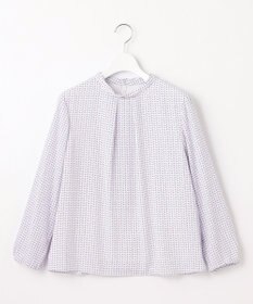 J.PRESS LADIES 幾何プリント ボウタイ カットソー