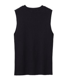 earth music&ecology ランダムリブノースリーブニット