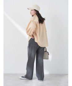 earth music&ecology タックルーズデニムパンツ