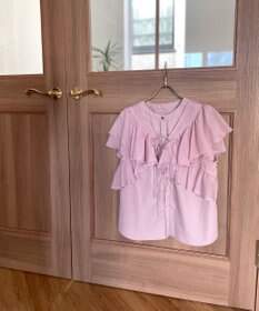 Feroux 【2WAY】フリルコンビ ブラウス