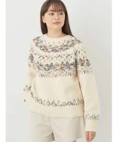 earth music&ecology スラブヤーンノルディックプルオーバー