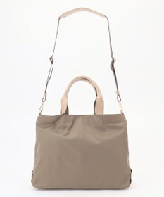LA BAGAGERIE ツイルナイロン×エナメル 2WAYトートバッグ Mサイズ