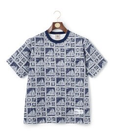 J.PRESS MEN Reyn spooner×J.PRESS 総柄クルーネック ポケットTシャツ