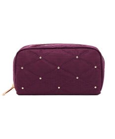 LeSportsac RECTANGULAR COSMETIC/ワインキルトスタッズ