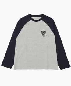 WEGO ラグランハートグラフィックT（LS）