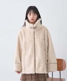 earth music&ecology ボアZIPブルゾン