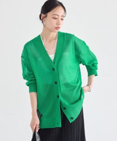 earth music&ecology シアーＶネックカーディガン