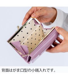 tsumori chisato CARRY シンプルバイカラー がま口 2つ折り財布