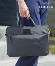 J.PRESS LADIES 【WEB限定・PC収納可・2way】ナイロン ショルダー付き PCケース