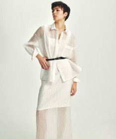 uncrave 【佐藤晴美さん着用】シアー ジャガード シャツ