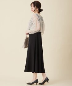 ANY SIS 【Lily Calin】チュールフリルトップス×ドレスセット