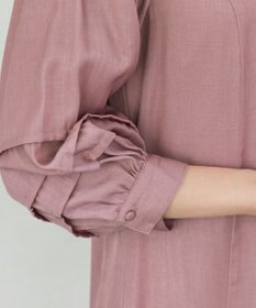 Tiaclasse 【洗える】ナローフレアパフスリーブワンピース