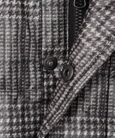 JOSEPH ABBOUD 【撥水/フード取り外し可/ダウン】パウダータフタ ダウン ブルゾン