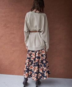 YECCA VECCA フラワー柄マーメイドスカート