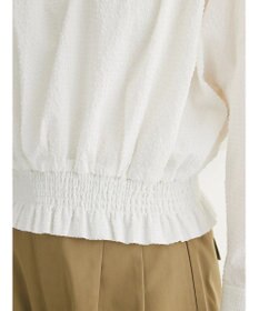 Green Parks 裾シャーリングブラウス