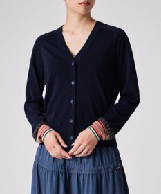 Paul Smith デザイン ステッチ Vネック カーディガン