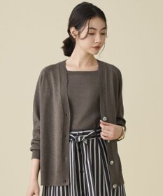 自由区 L ペーパーコットンニット カーディガン