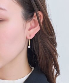 Phoebe 3wayロングメタルパールピアス