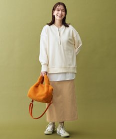 ANY ハーフジップスウェット