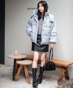 WEGO 【フード取り外し可能】2WAYパテッドジャケット