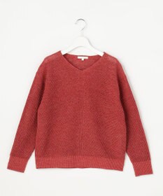 自由区 リネンミドルゲージプルオーバー ニット