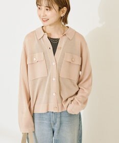 AMERICAN HOLIC シアー襟付きカーディガン