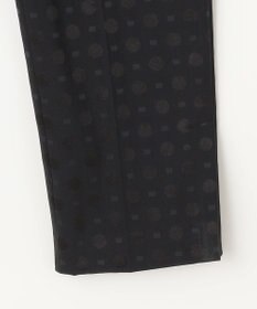 自由区 【洗える】ブライトドットジャガード テーパードパンツ