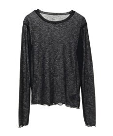 earth music&ecology シアーリブロゴ刺繍プルオーバー