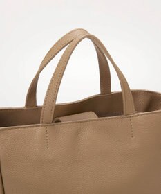 TOPKAPI 【TREASURE TOPKAPI】シュリンクレザー レース 刺しゅう ショルダー付 トートバッグ