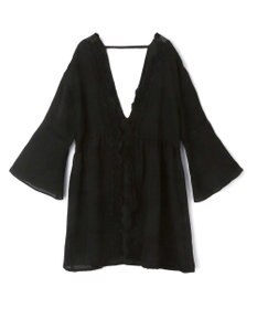 San-ai Resort（三愛水着楽園） 楊柳×レース　羽織り　F【San-ai Resort（サンアイリゾート）】