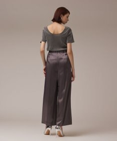 GRACE CONTINENTAL トリアセサテンワイドパンツ