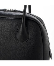 UNBILLION cachecache 丸根革ラウンドボストン