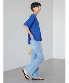 AMERICAN HOLIC 接触冷感バックタック袖折り返しカットプルオーバー