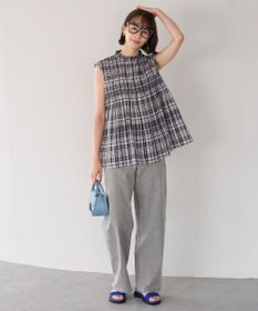 UNFILO 【WEB限定】シアーシャーリングブラウス