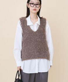 AMERICAN HOLIC テープヤーンニットベスト