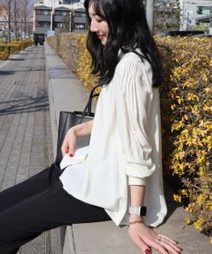 AMERICAN HOLIC サラックールタックブラウス