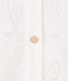 GRACE CONTINENTAL ストライプフラワー刺繍ワンピース