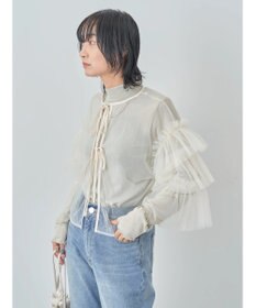 Green Parks ・ＥＬＥＮＣＡＲＥ　ＤＵＥ　２ｗａｙチュールブラウス