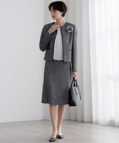 23区 【洗える】シルキーデシン ボールチェーン カットソー