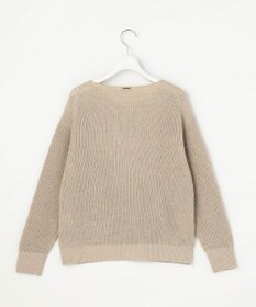 自由区 リネンミドルゲージプルオーバー ニット