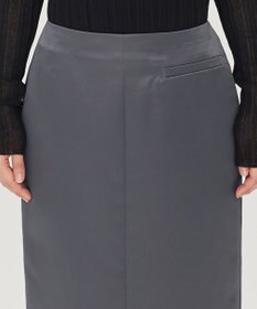 uncrave ラスターサテン スカート（uncrave WHITE）