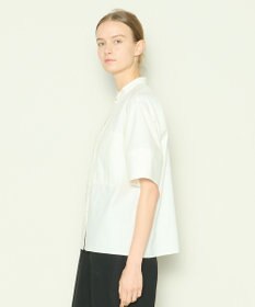 JOSEPH 【洗える】コットンシルク　フルオープンブラウス