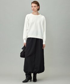 ICB L 【洗える】ジョーゼットジャージー  ドルマンスリーブプルオーバー