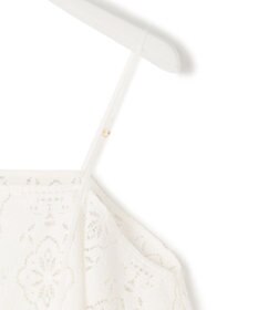 23区 【先行予約】ラッセルオーナメントレース キャミソール ブラウス