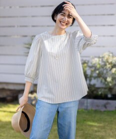 ANY 【UVカット/抗菌防臭/速乾/手洗い可】エニィファンクション ボリュームスリーブシャツ