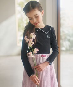 組曲 KIDS 【110-140cm】リブ襟 トップス