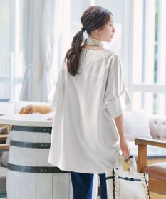 Tiaclasse 【洗える】ワイドスリーブドルマンブラウス