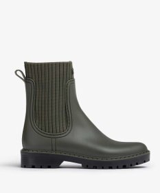 BONTRE 【UNISA/ウニサ】リブデザインレインブーツ